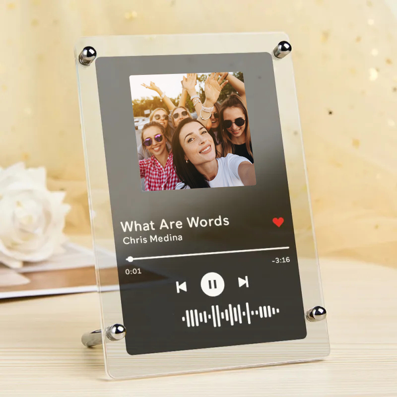 Spotify Photo Frame Scannable Music Fashion Plaque Home Decor Gift For Partner