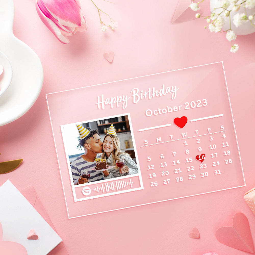 Custom Plaque Custom Calendar Plaque Spotify Plaque Special Gift for Him/Her