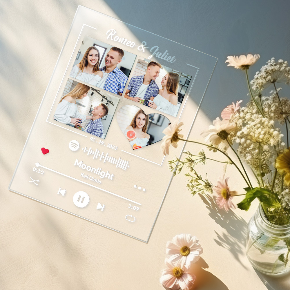 Custom Spotify Plaque Custom Photo Plaque Gifts for Lover