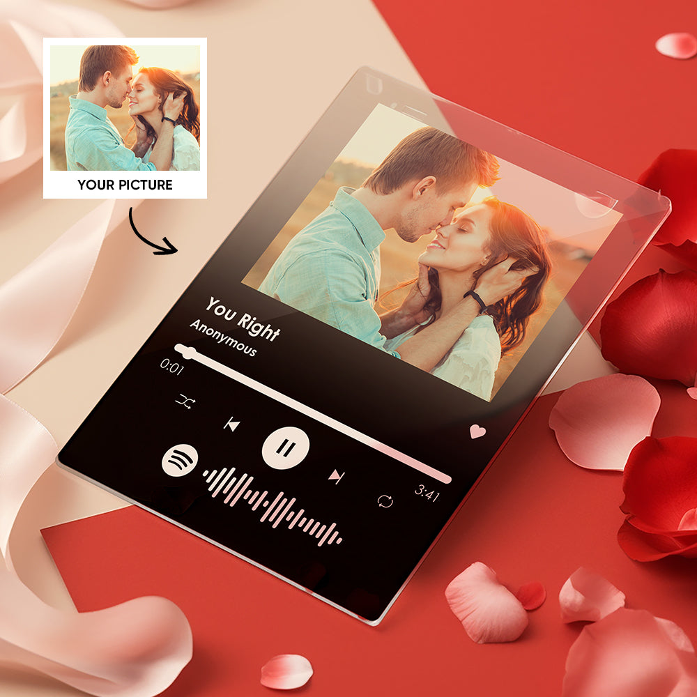 Custom Spotify Gradient Plaque With Your Photo Personalized Photo Plaque Gifts For Her