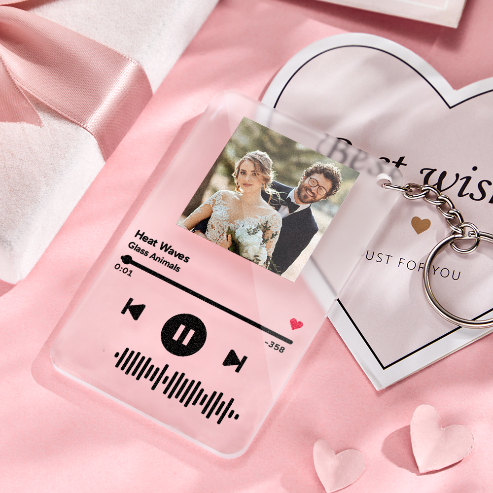 Custom Scannable Music Code Night Light Custom Photo Acrylic Plaque