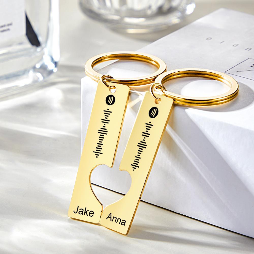 Drive Safe - Custom Spotify and Named Keychain Music Keychain Gifts For Him