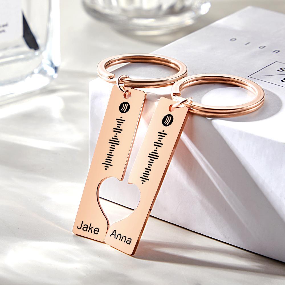 Drive Safe - Custom Spotify and Named Keychain Music Keychain Gifts For Him