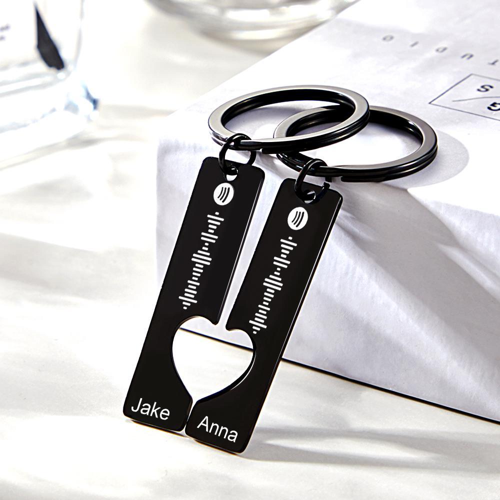 Drive Safe - Custom Spotify and Named Keychain Music Keychain Gifts For Him