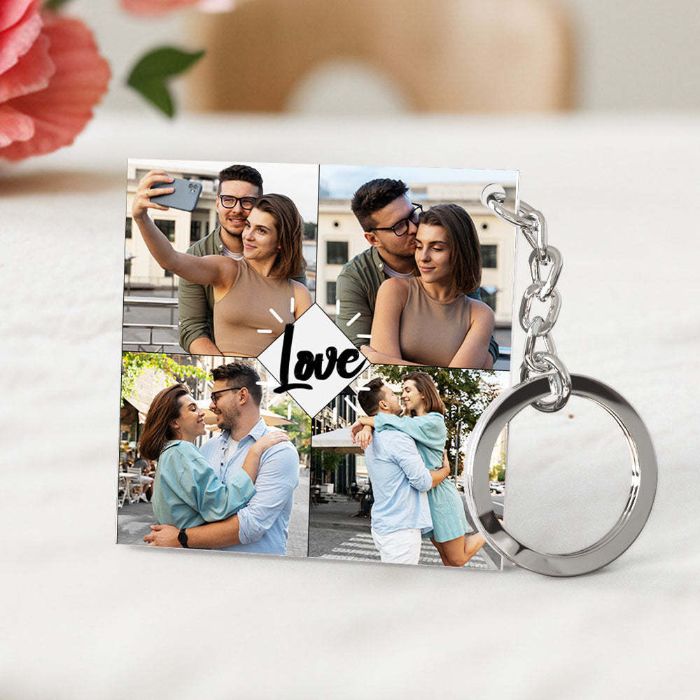 Custom Spotify Keychain Photo Keychain Engraved Keychain Best Gifts for Lover