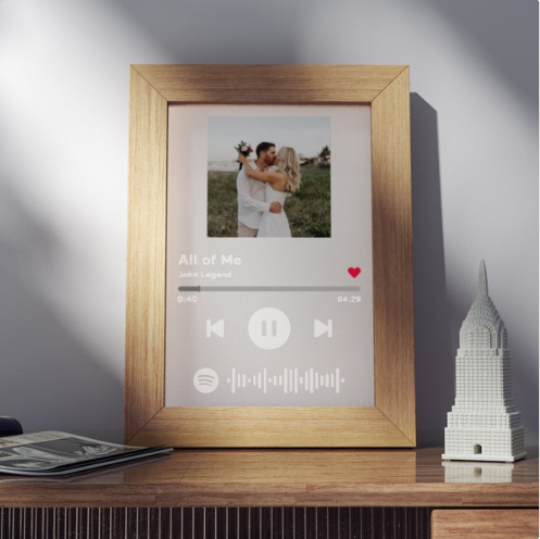 Gift For Mum Custom Spotify Night Light with 7 Colors Personalized Night Light