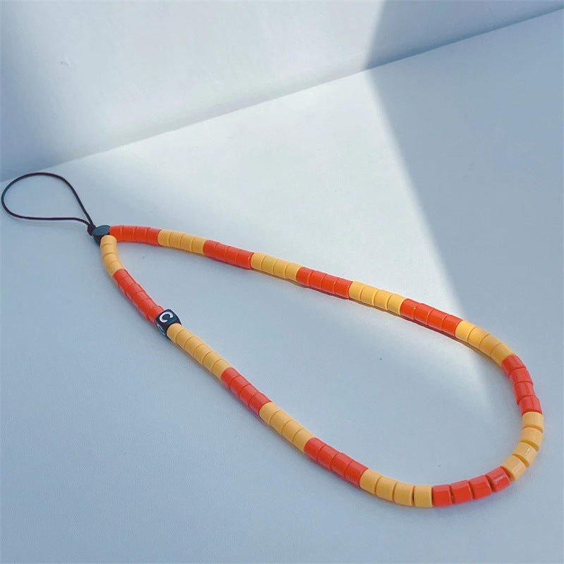Red and Yellow Roller Ball Phone Charm Decorate your Phone
