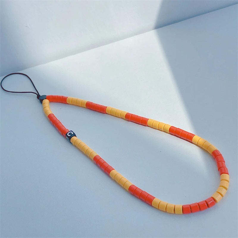 Red and Yellow Roller Ball Phone Charm Decorate your Phone