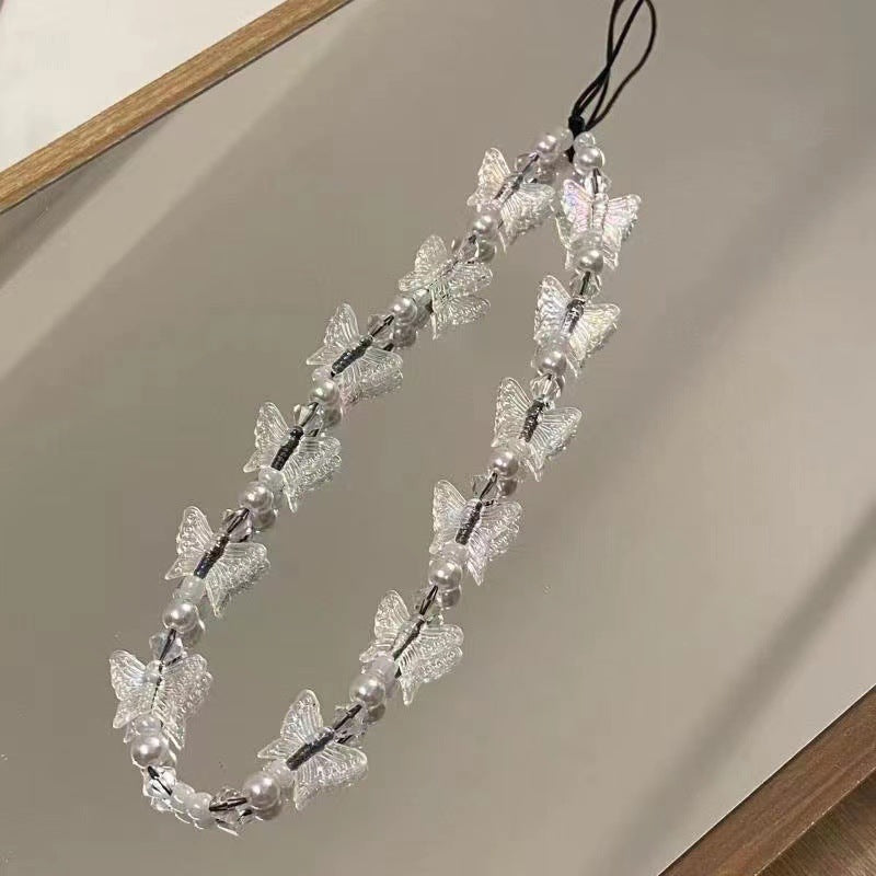 Transparent Butterfly Phone Charm Decoration Your Phone