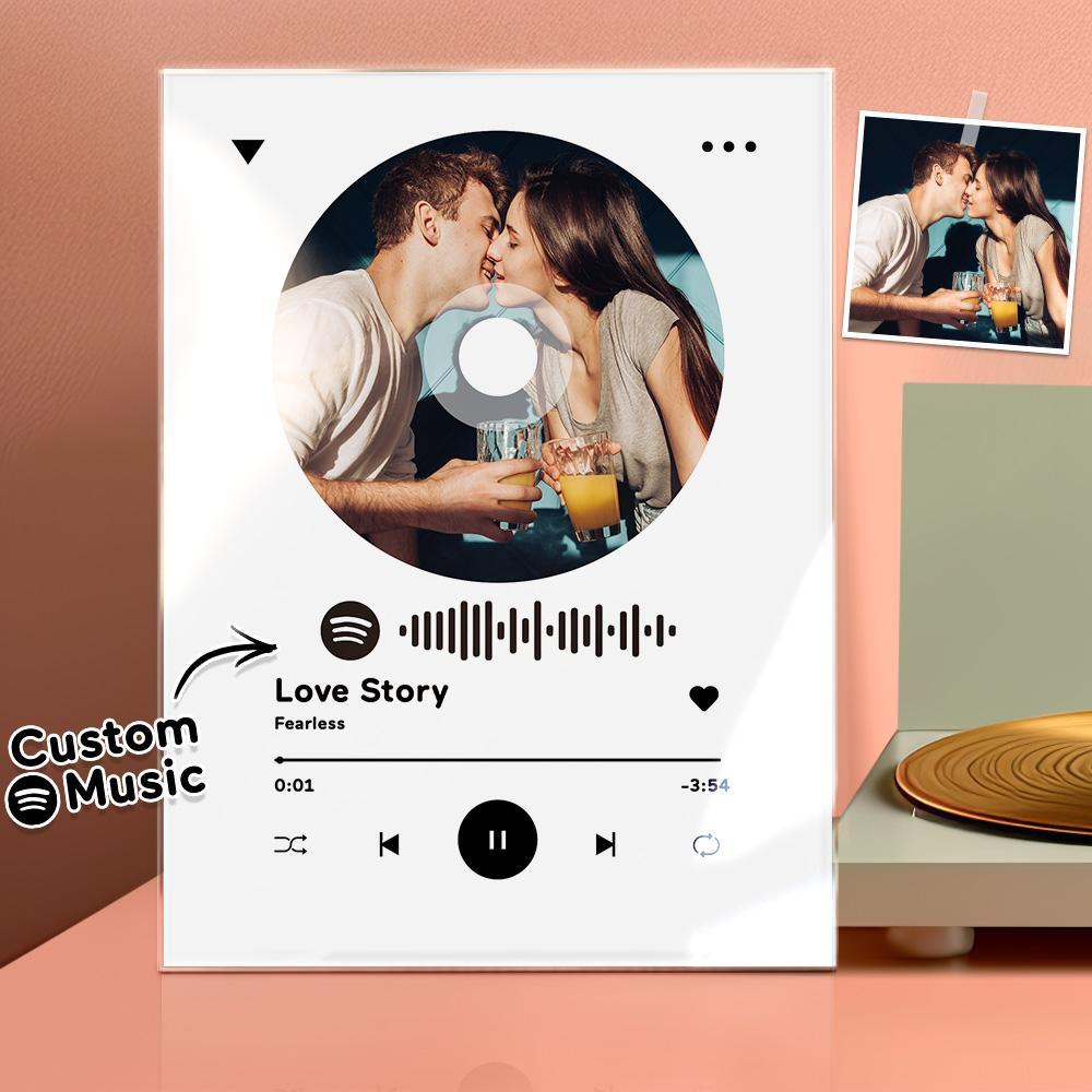 Custom Spotify Plaque Custom Photo Ornaments Special Gifts for Her