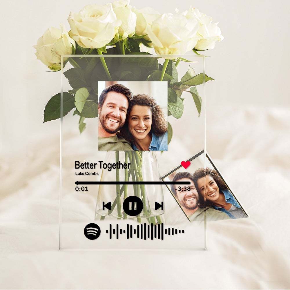 Custom Spotify Code Music Plaque Glass Gifts For Yourself