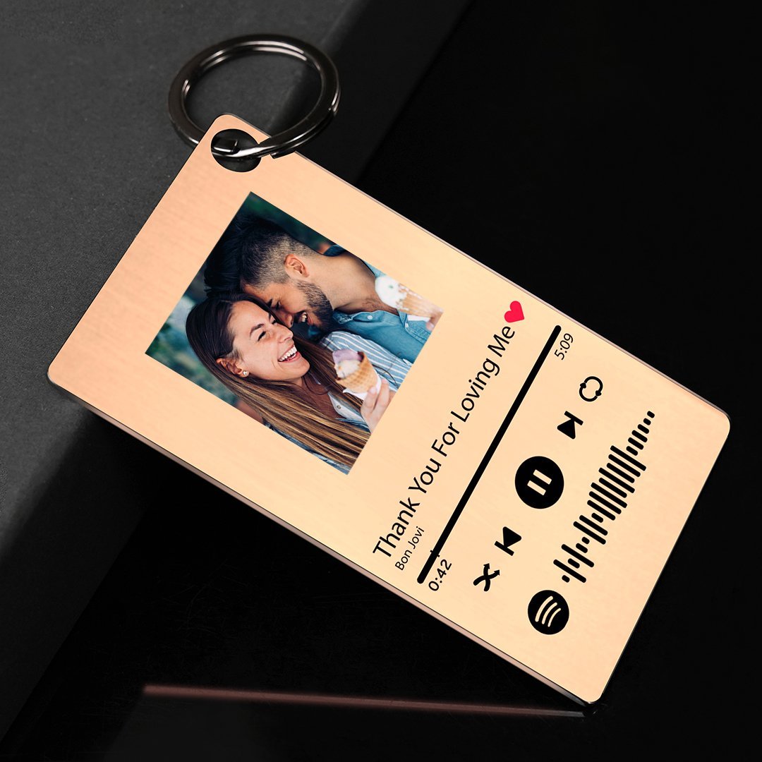 Best Friend Gift Custom Photo Scannable Music Code Plaque Gift For Him