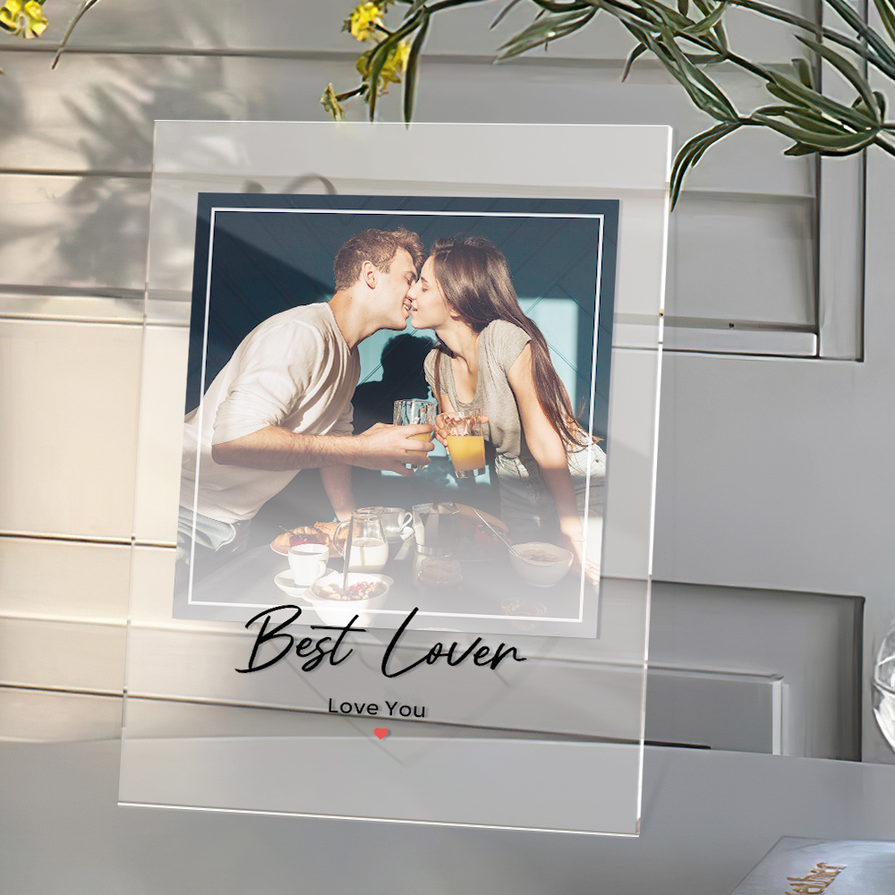 Custom Photo Art Acrylic Plaque/Night Light/Keychain Gift for Him