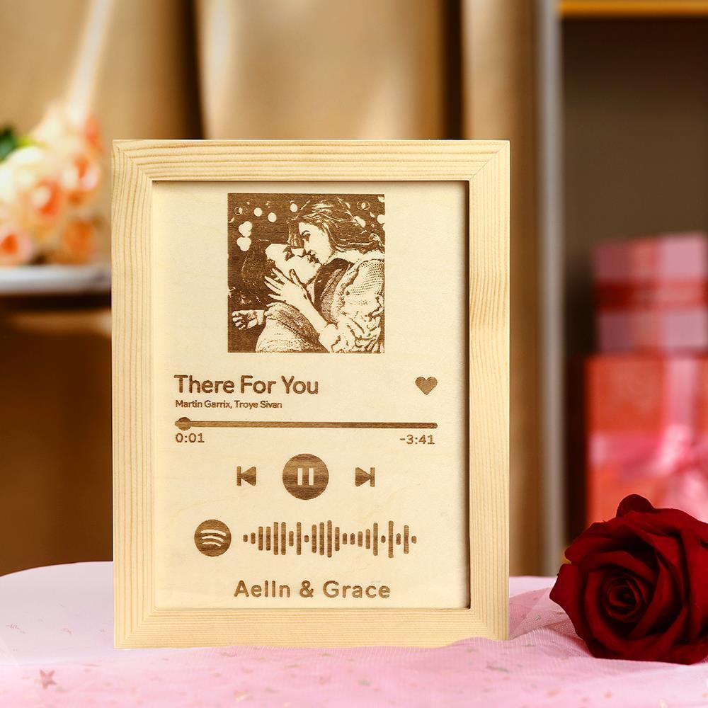 Custom Spotify Code Music Song Woodcarving Painting
