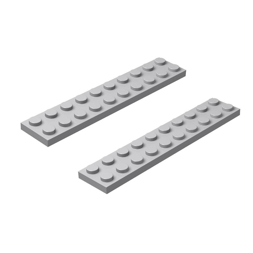 Building Base Plate Set for Building Bricks Light Grey 3.1*0.6inch