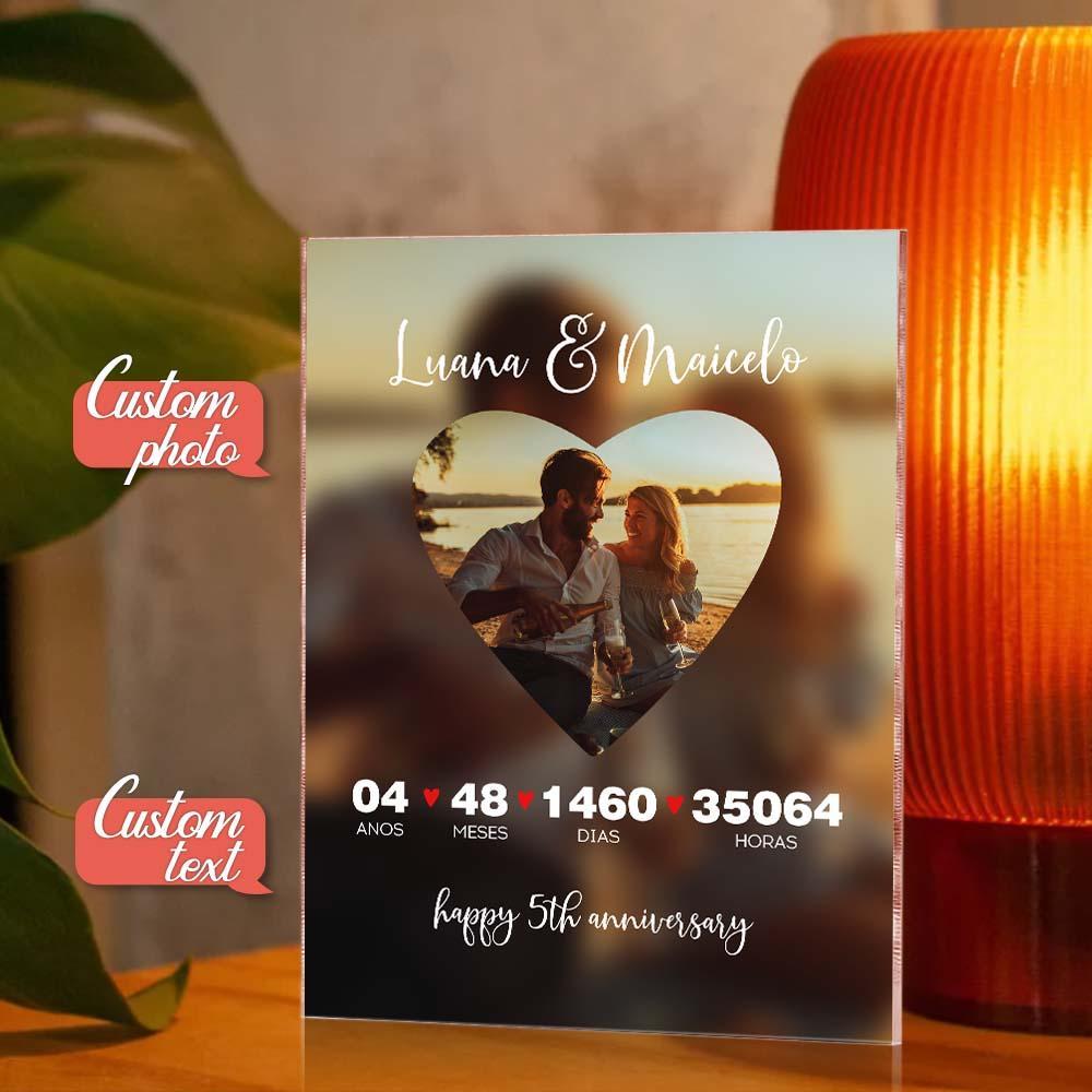 Custom Heart Art Personalized Frame Couple Gift