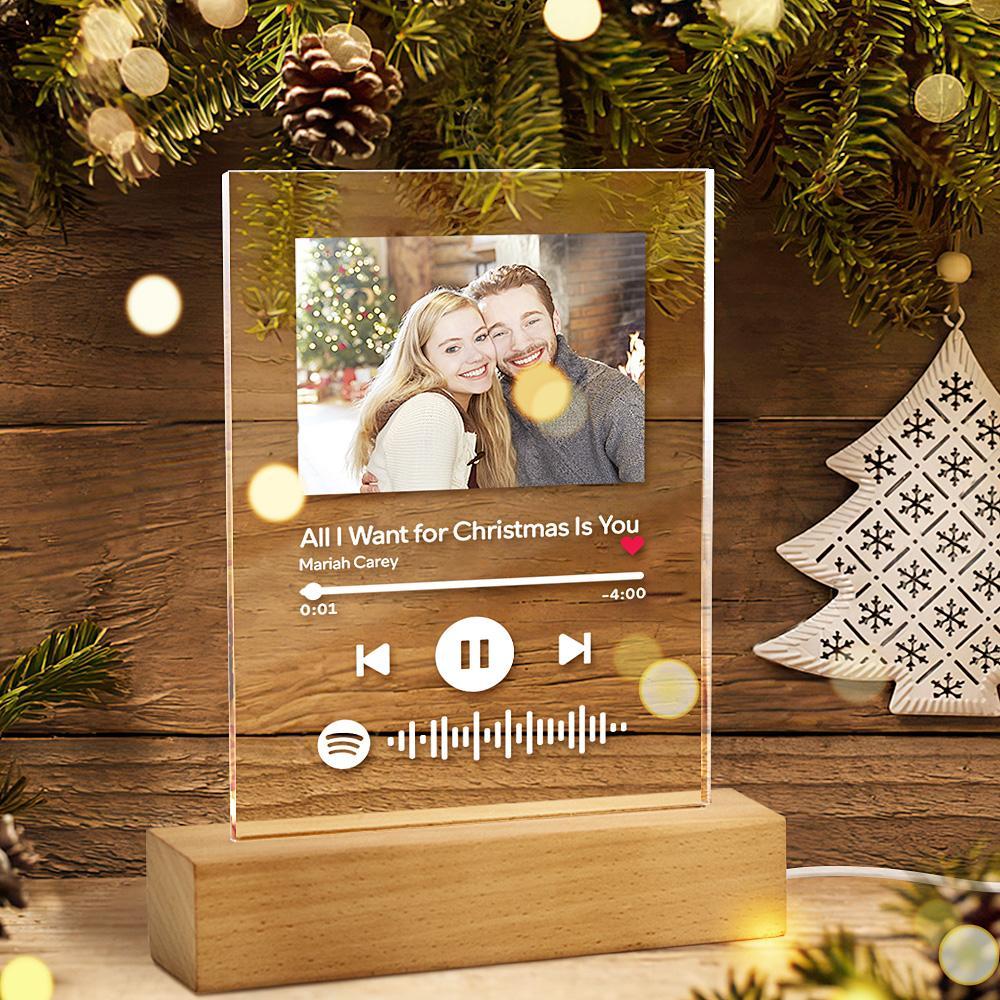 Custom Spotify Code Night Light Personalized Acrylic Lamp - 5.9IN X 7.7IN