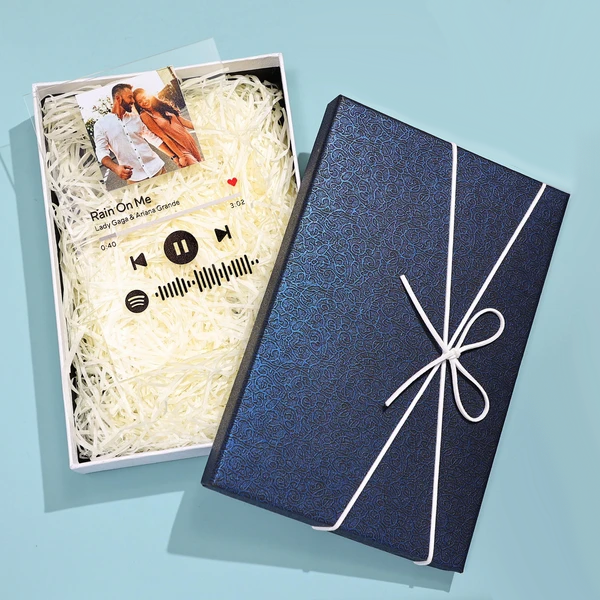 Custom Scannable  Music Code Acrylic Glass Plaque/Keychain/Night Light- Custom Best Gift For Lover