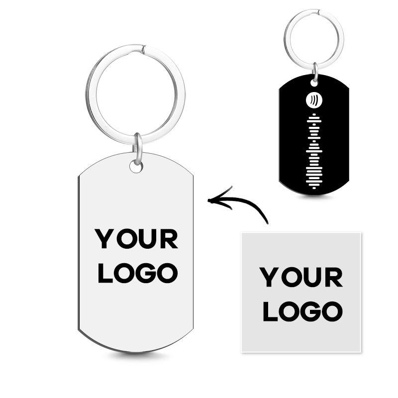 Personalized Spotify Code Stainless Steel Keychain | Photo Keychain Personalized Gift