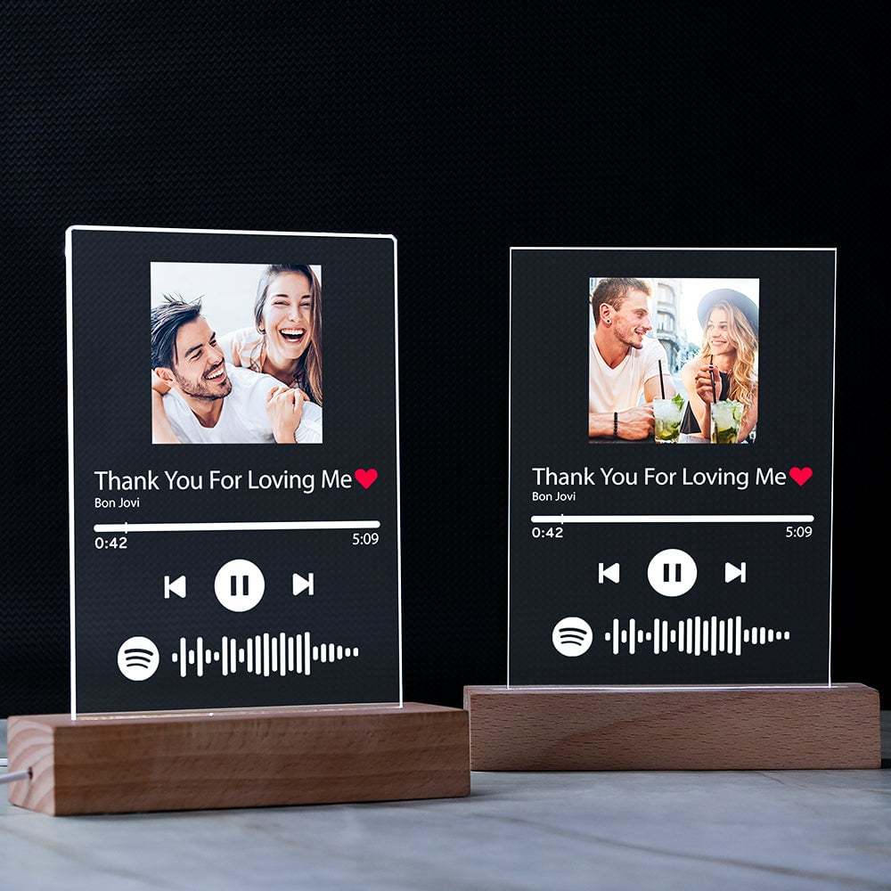 Custom Spotify Code Acrylic Night Light/Plaque/Keychain