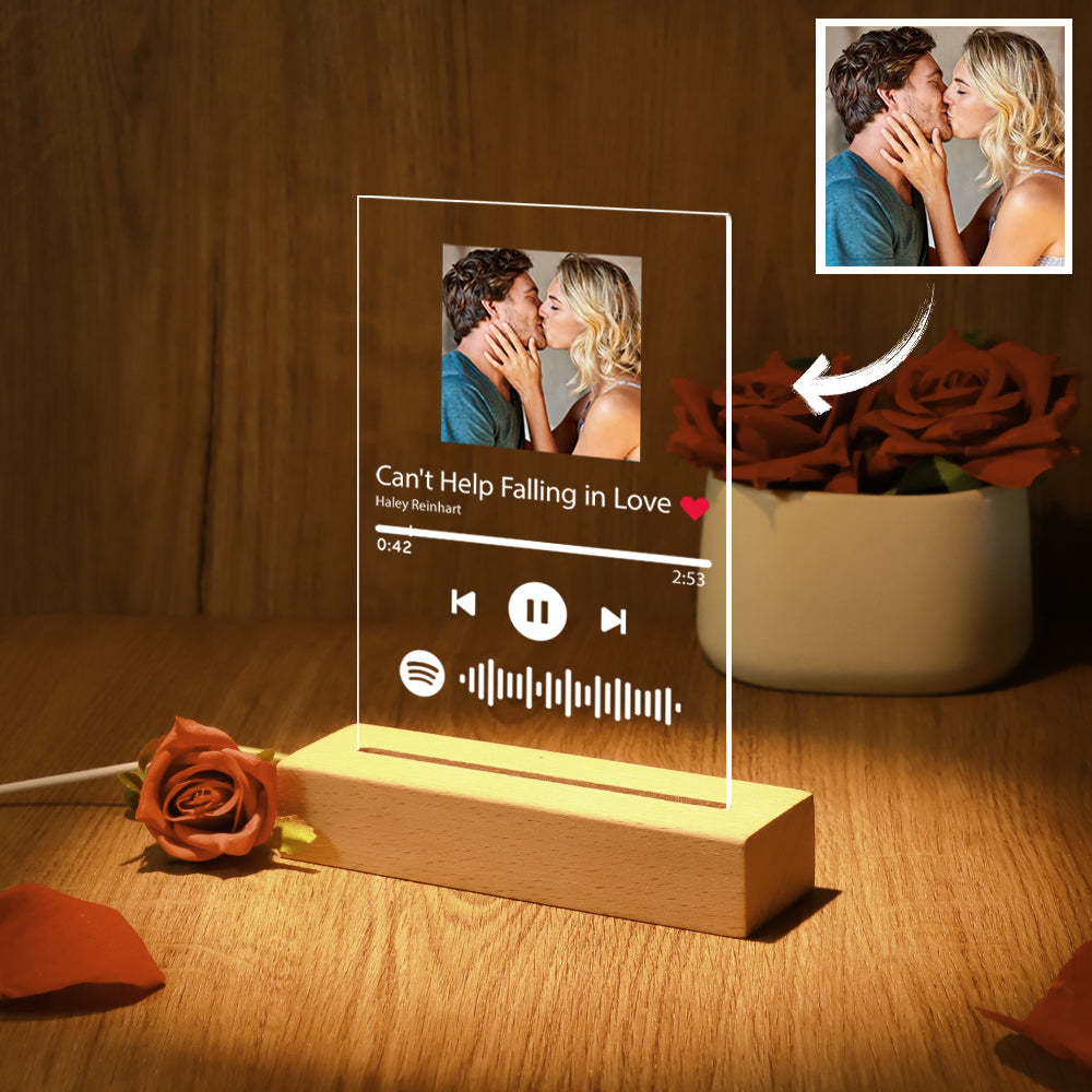 Custom Spotify Code Acrylic Nightlight/Keychain/Plaque