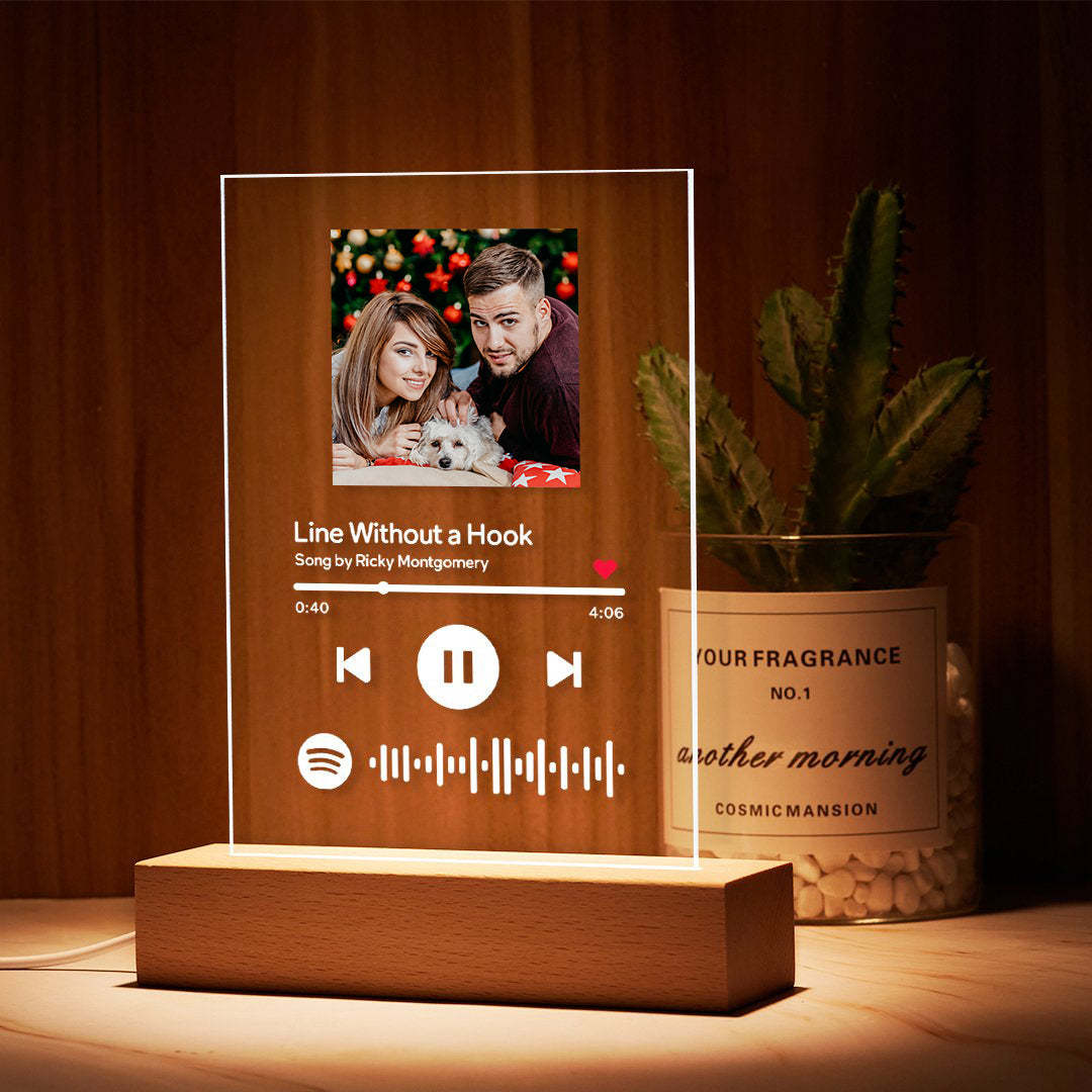 Custom Spotify Code Acrylic Nightlight/Plaque/Keychain