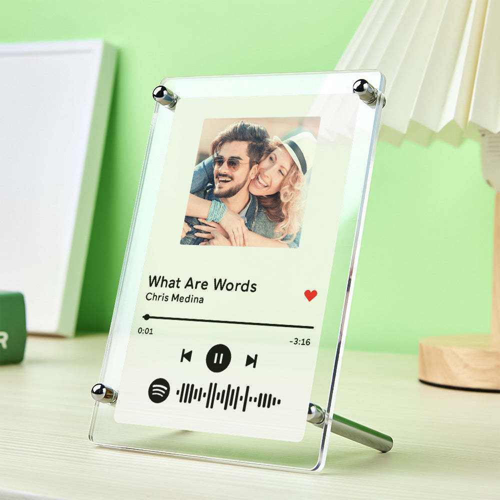 Spotify Photo Frame Scannable Music Fashion Plaque Home Decor Gift For Partner
