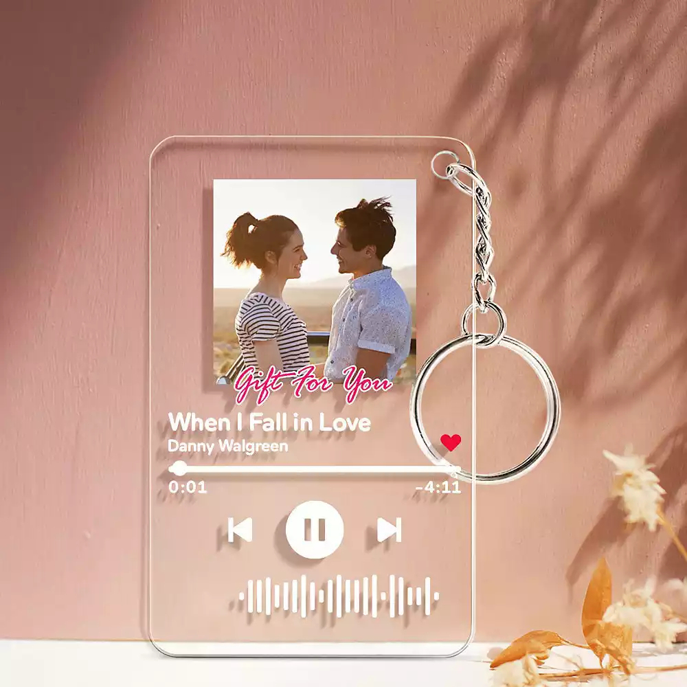Custom Music Code Acrylic Keychain/Plaque/Night Light Gift For Her