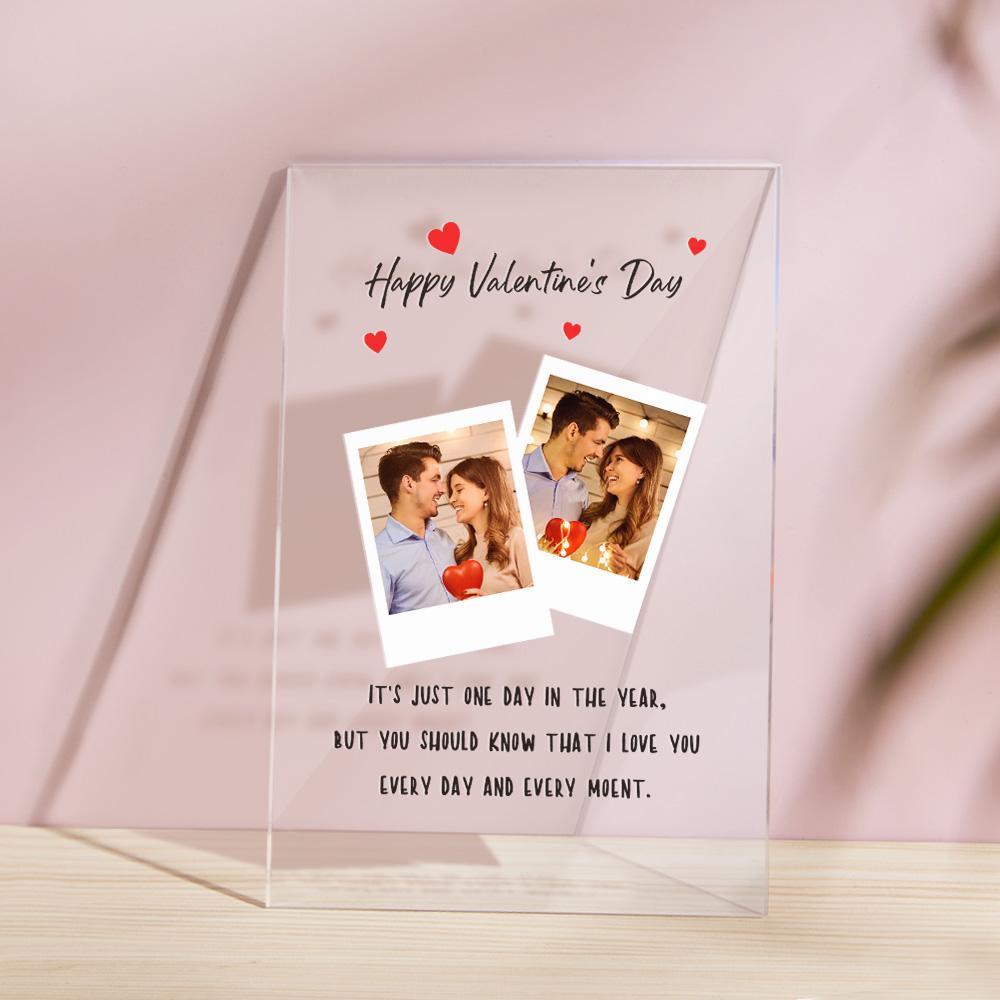 Custom Photo Plaque Anniversary Gift Plaque With Text