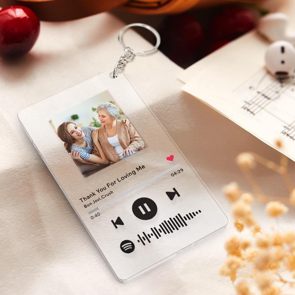 Custom Spotify Glass 7 Colors Night Light Music LED Lamp Gift for Father
