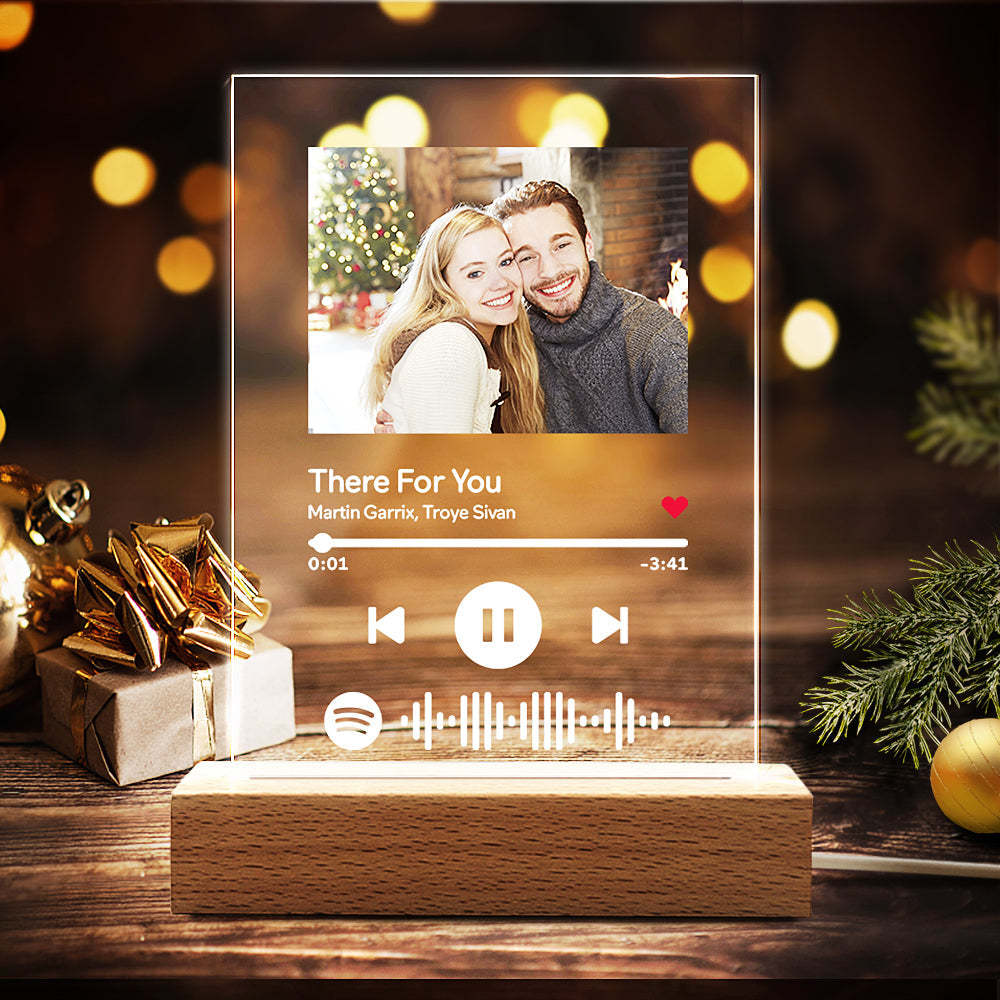 Scannable Custom Photo Spotify Music Plaque Best Gift For Yourself