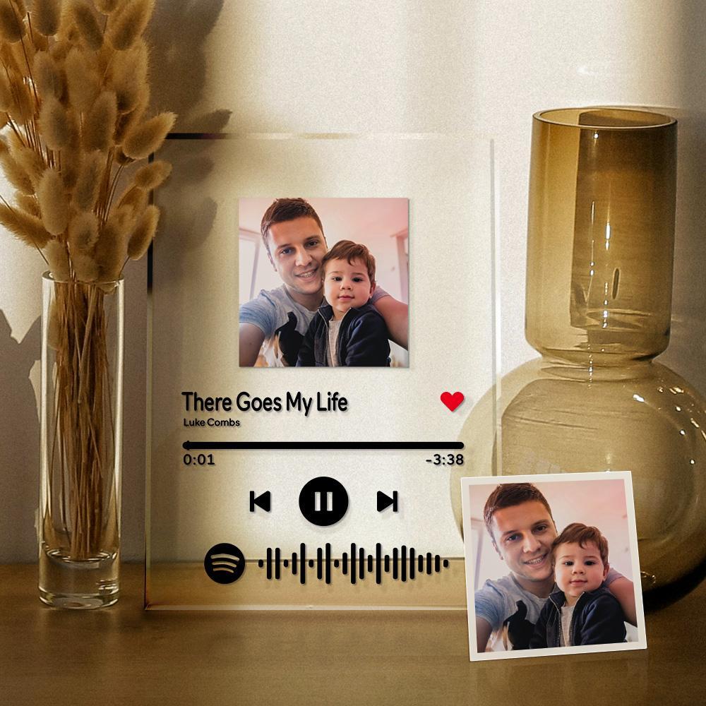 Custom Spotify Code Plaque/Night Light/Keychain For Dad