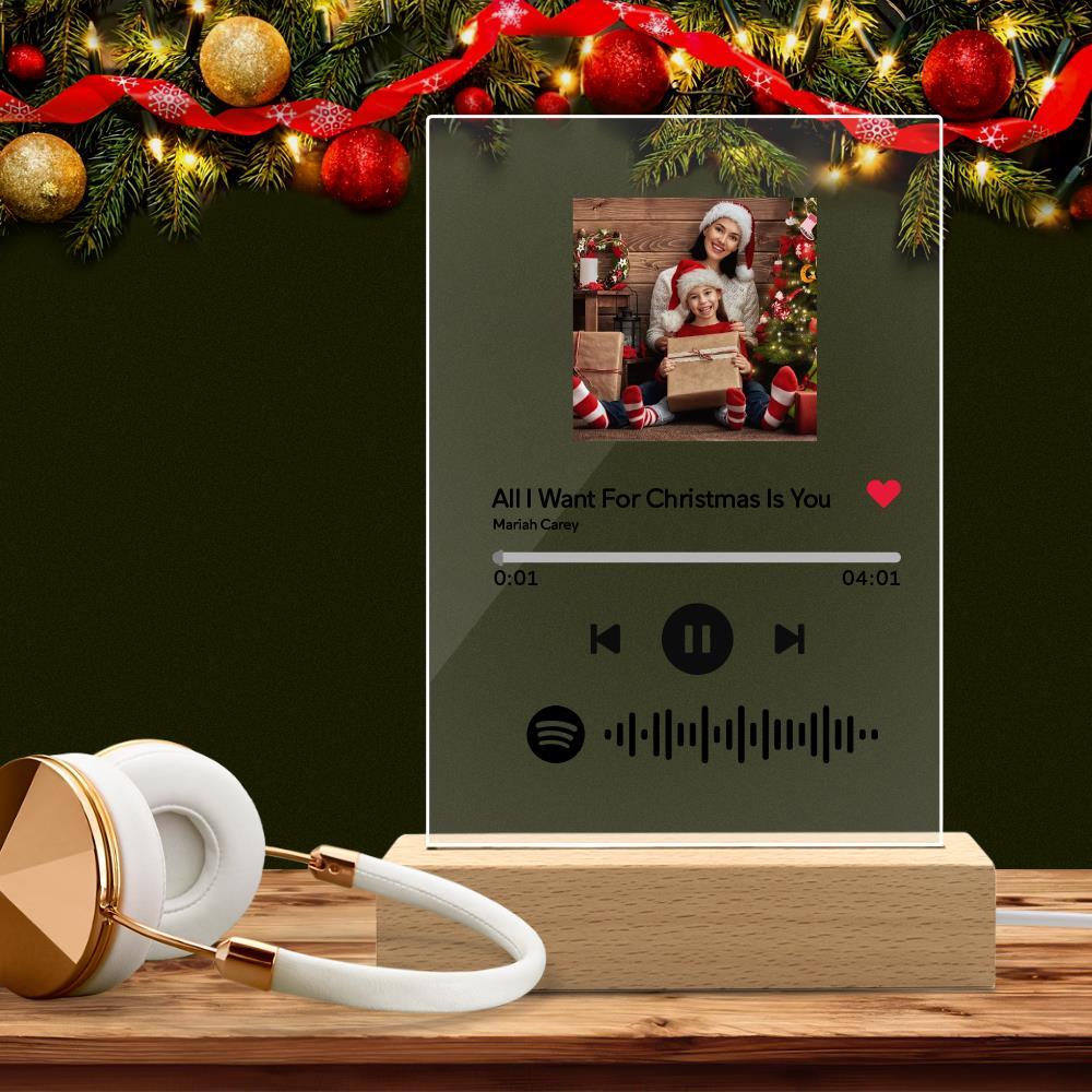 Custom Spotify Code Night Light Personalized Acrylic Lamp - 5.9IN X 7.7IN