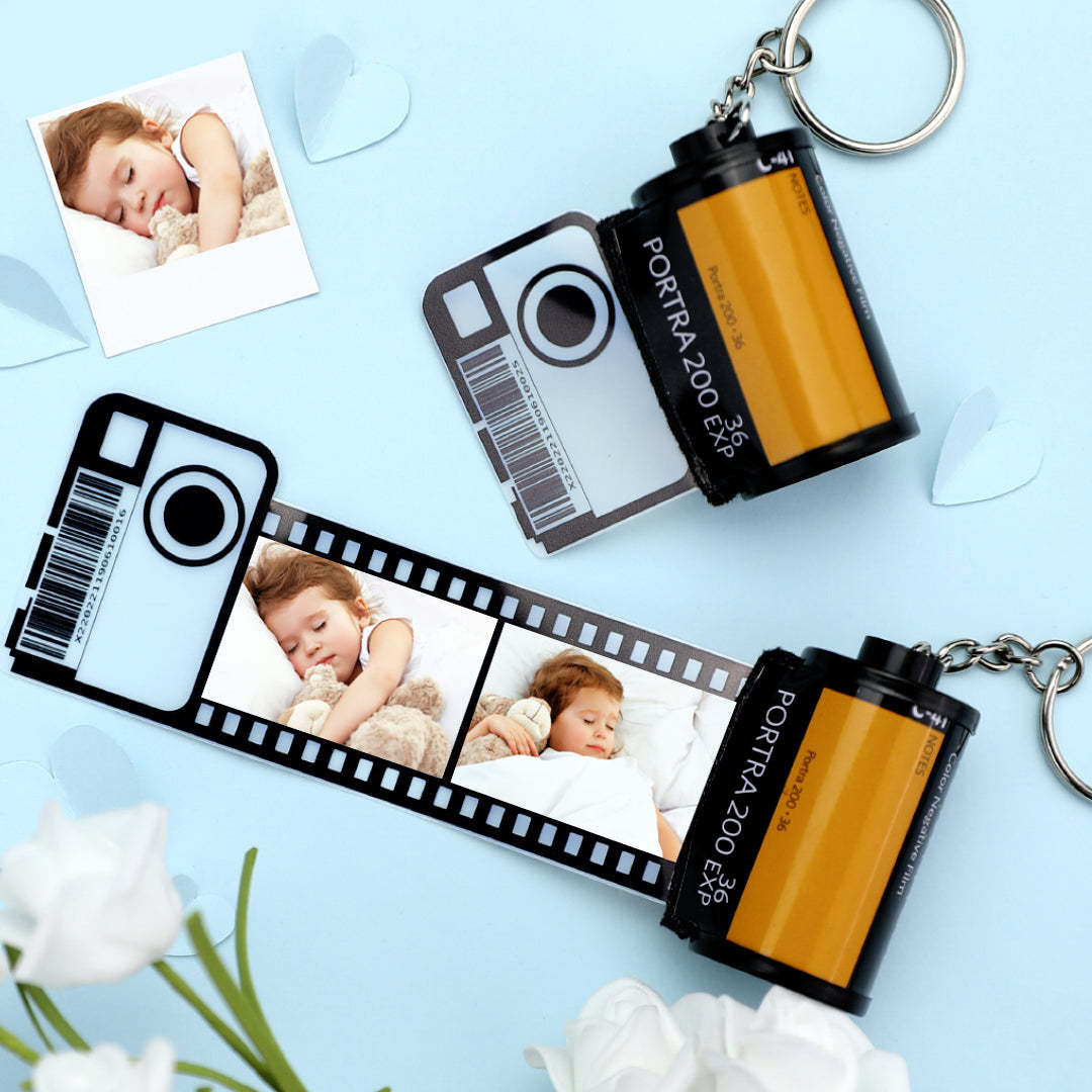Custom Keychain Personalized Photo Camera Roll Keychain