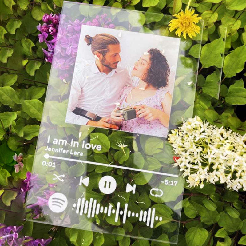 Custom Spotify Code Music Acrylic Glass Plaque/Keychain/Night Light