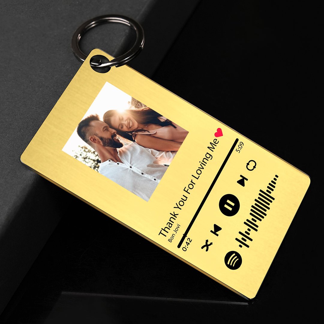 Best Friend Gift Custom Photo Scannable Music Code Plaque Gift For Him