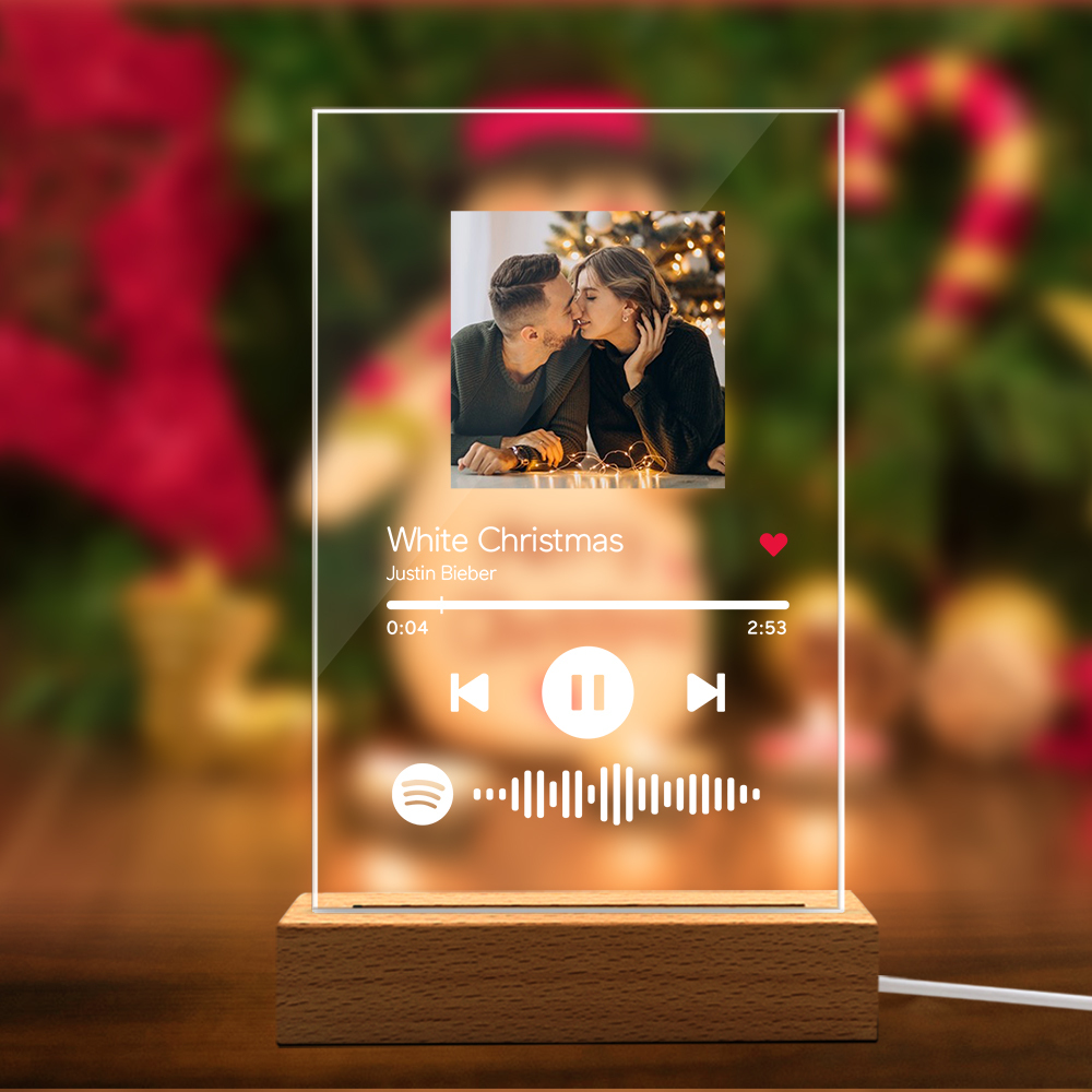 Custom Scannable Spotify Code Night Light/Plaque/Keychain Christmas Gifts