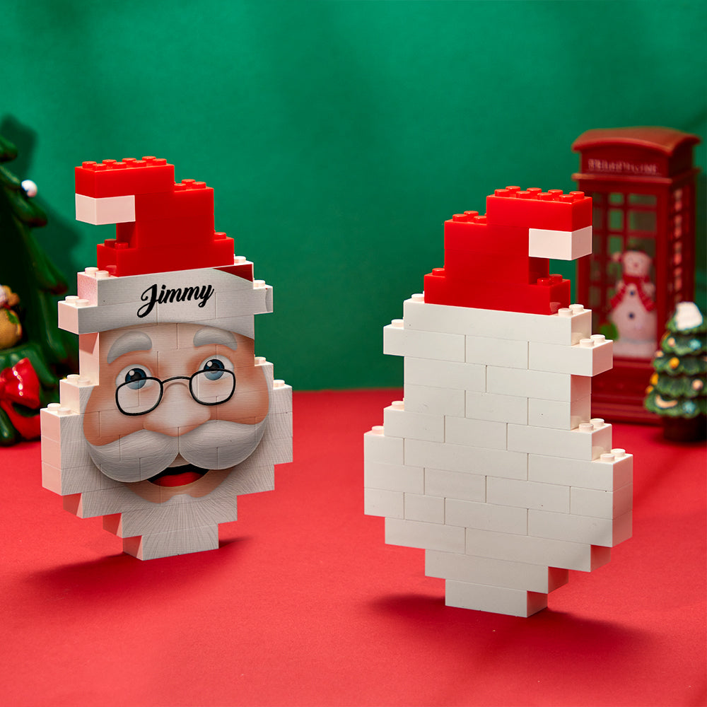 Personalised Santa Claus Building Brick Custom Block Brick Puzzles Gifts