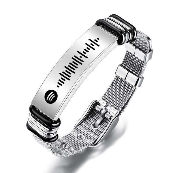 Spotify Code Bracelet For Him