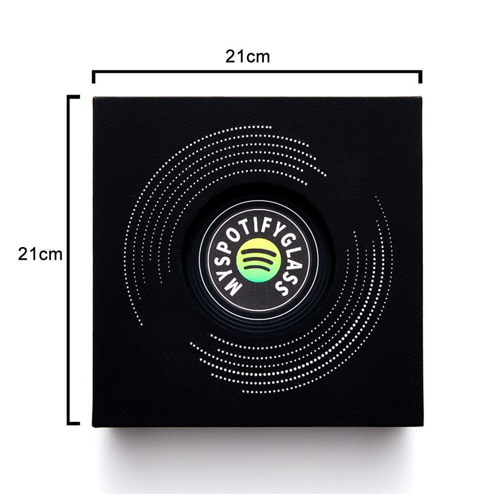 Plaque/Keychain Gift Box - Black Cardboard Gift Box with Sponge