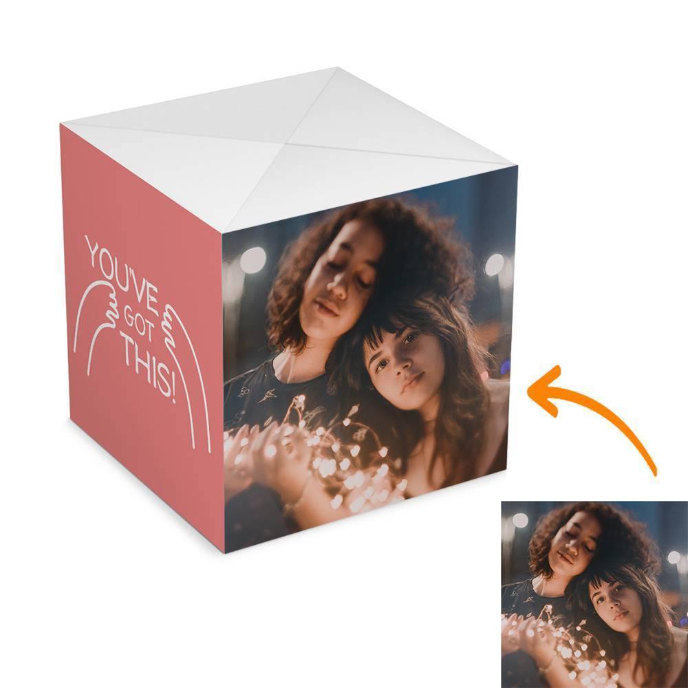 Surprise Box Custom Photo Surprise Explosion Bounce Box DIY - Good Luck
