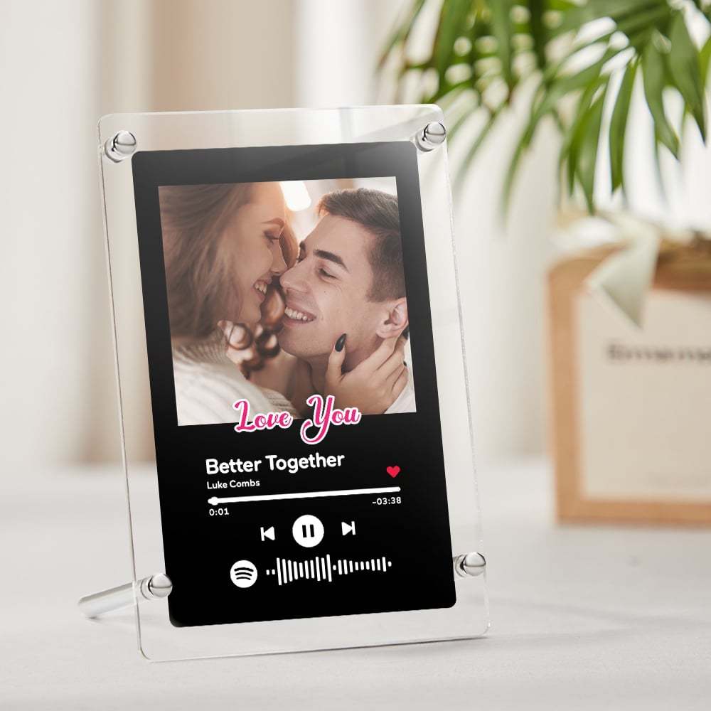 Custom Music Photo Frame Personalized Font Fashion Plaque Home Decor Gift