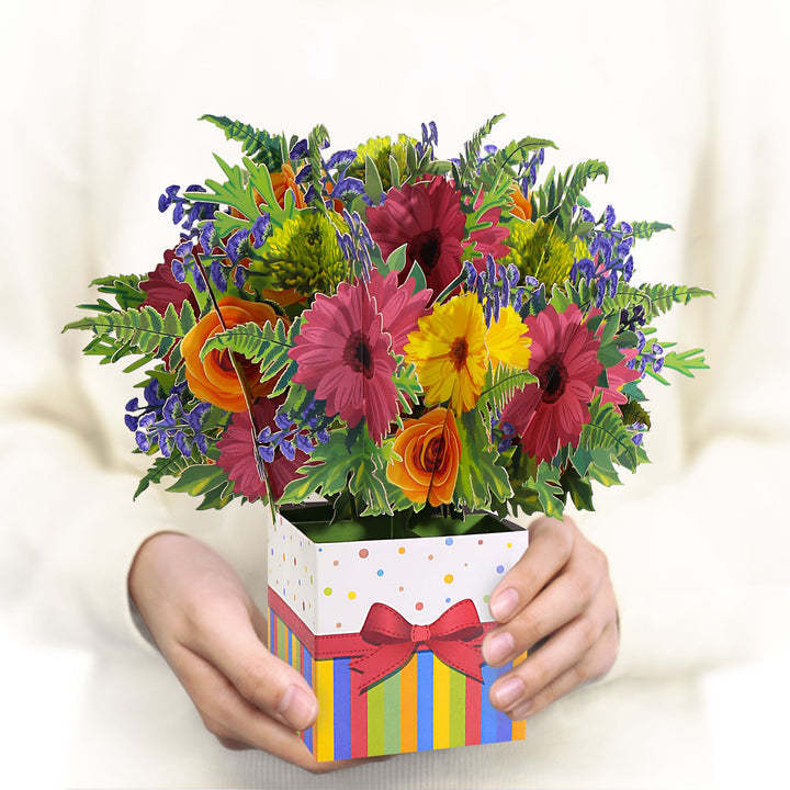 Brilliant Flower Bouquet Pop up Card for Mother's Day