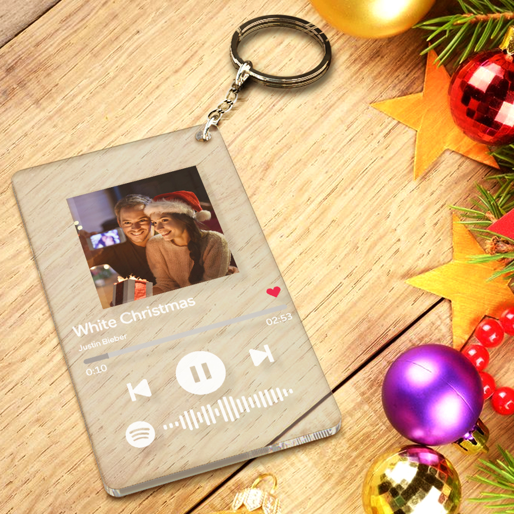Christmas Gifts ustom Spotify Glass Code Music Keychain/Plaque/Night Light