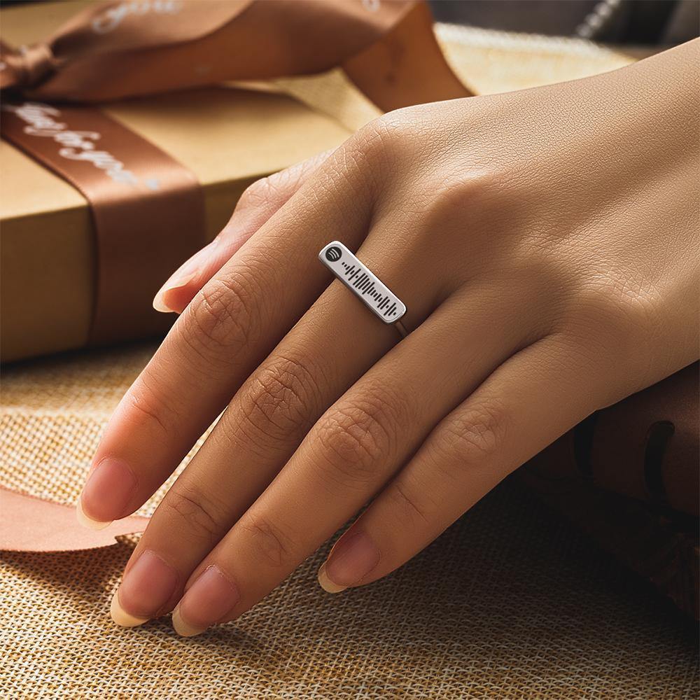 Personalized Gift Spotify Ring Custom Music Ring