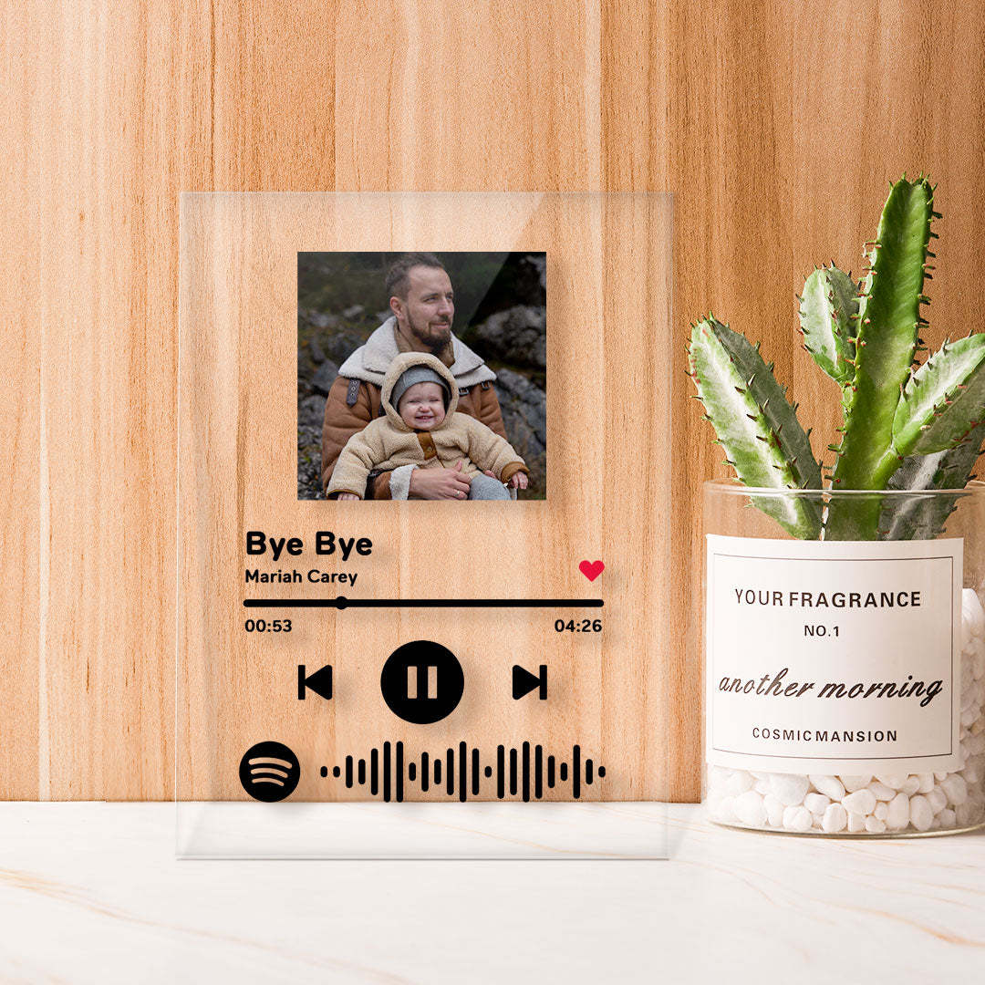 Father's Day Gift Custom Spotify Code Plaque/Night Light/Keychain