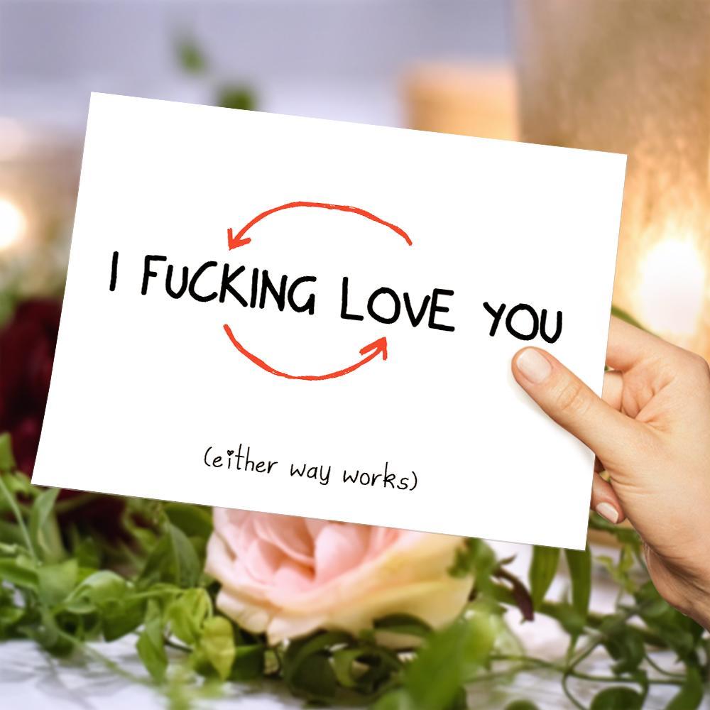 Naughty Valentines Day Card Valentines Day Gift For Him