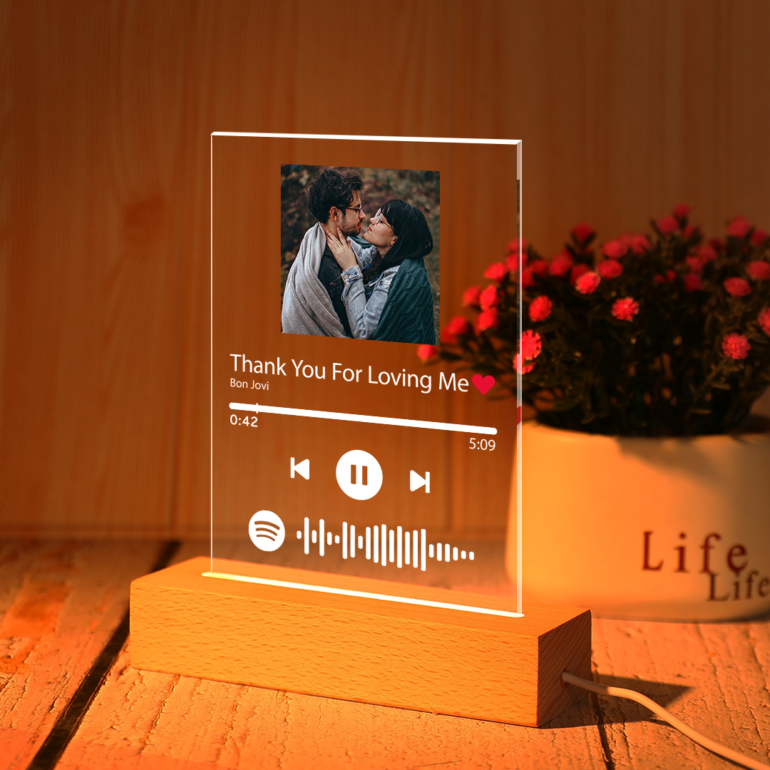 Custom Spotify Code Acrylic Nightlight/Plaque/Keychain