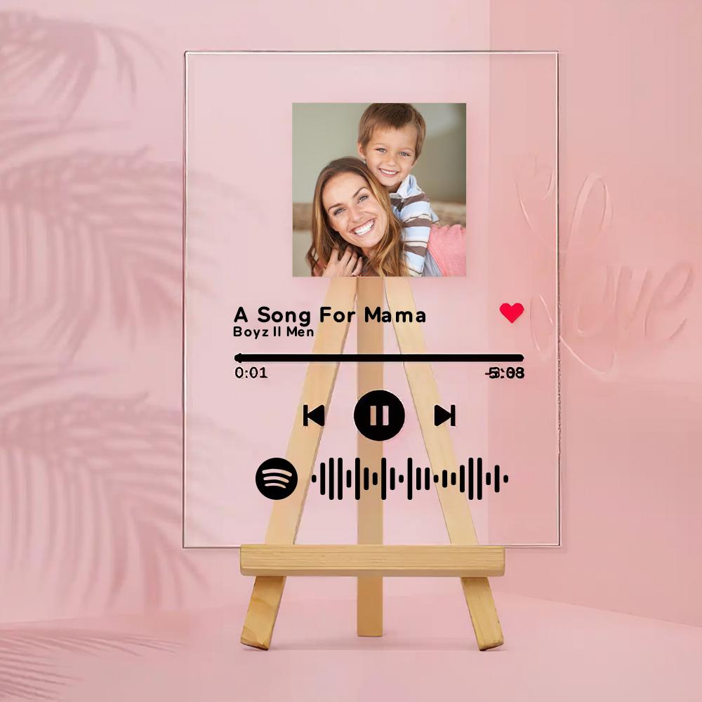 Cadeau Personnalisé Pour La Fête Des Mères Plaque Spotify Personnalisée Plaque Musicale Spotify Scannable