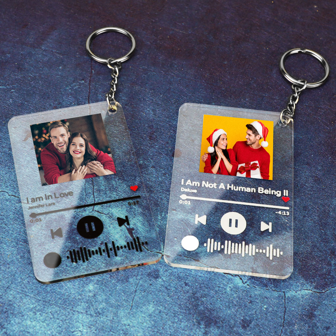 Cadeau de Saint Valentin Pour Elle Spotify Verre Douane Spotify Code Lampe Acrylique Veilleuse